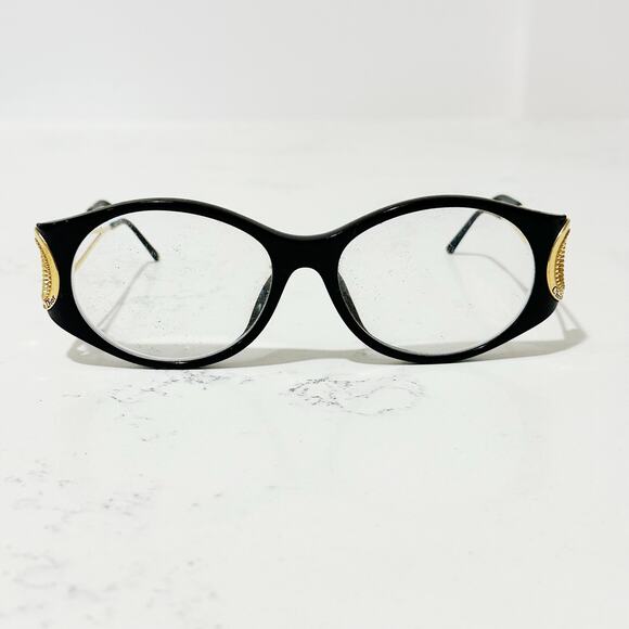 Christian Dior Vintage 80s/90s Black and Gold 2661 Sunglass Frames Marc Bohan - Picture 4 of 13